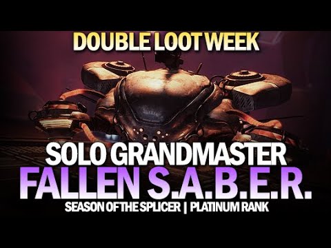Solo Grandmaster Nightfall Fallen S.A.B.E.R. (Double Loot Week) [Destiny 2]