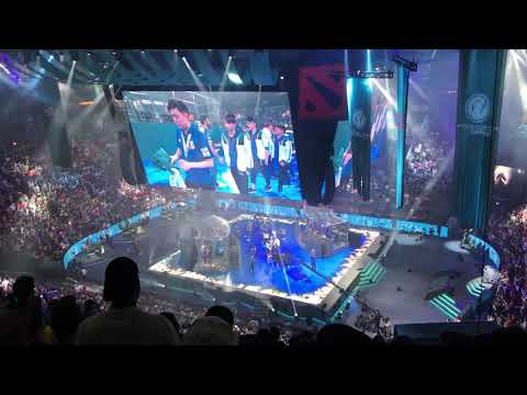 Final moments of The TI7 Grand Finals