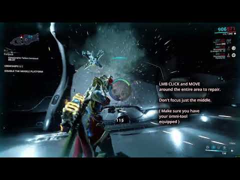Warframe│RAILJACK - How to REPAIR HULL BREACH ( 3 Ways ) - Beginner's Guide 2026