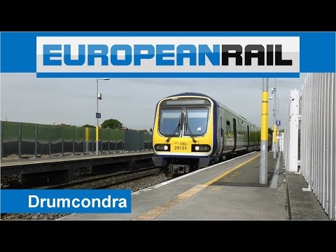 Irish Rail Class 29000 Commuter Train 29024 passes Drumcondra Station