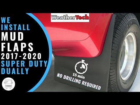 We Install 2017 - 2020 Dually Mud Flaps by WeatherTech in 15 Minutes