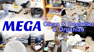 *MEGA* WHOLE HOUSE CLEAN DECLUTTER & ORGANIZE WITH ME! EXTREME CLEANING MOTIVATION! TIME LAPSE!
