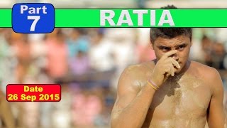 (1) Ratia (Haryana) Kabaddi Touranament 26 Sep 2015