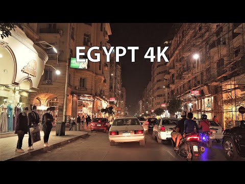 Cairo 4K - Night Drive - Driving Downtown