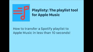 Transfer a Spotify playlist to Apple Music in less than 10 seconds