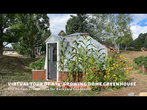 15' Growing Dome Geodesic Greenhouse Tour