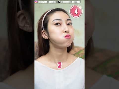 3 Face Lifting Exercises To Slim Down Your Face, Look Younger #shorts #antiaging #faceyoga