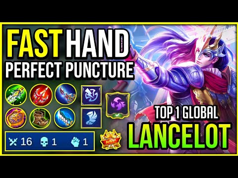 FAST HAND LANCELOT, PERFECT PUNCTURE | Lancelot Best Build Top 1 Global 2020 - MLBB