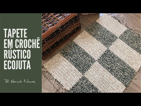 Rustic Ecojuta Crochet Rug by Marcelo Nunes