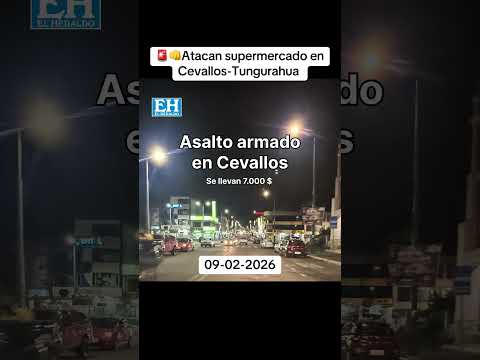 Asalto armado en supermercado de Cevallos #tungurahua #ecuador #ambato