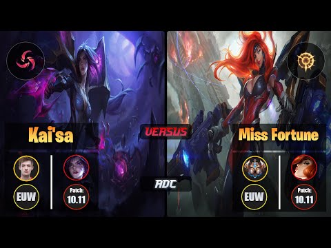 Nemesis KAI'SA (ADC) [Hail of Blades] VS MISS FORTUNE - Challenger EUW Patch 10.11