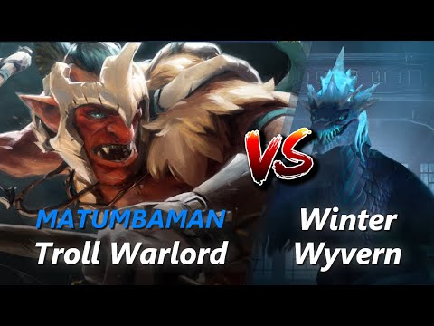 How to Troll Warlord safelane vs Winter Wyvern/Rubick (feat. MATUMBAMAN) | First 10 minutes