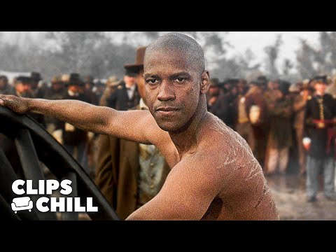 Denzel Washington Takes the Pain Without Flinching | Glory (Matthew Broderick, Morgan Freeman)