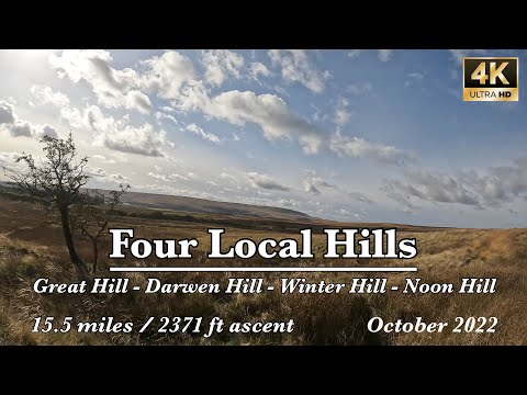 Fell run over four local hills | Rivington & Darwen | 4K | October 2022