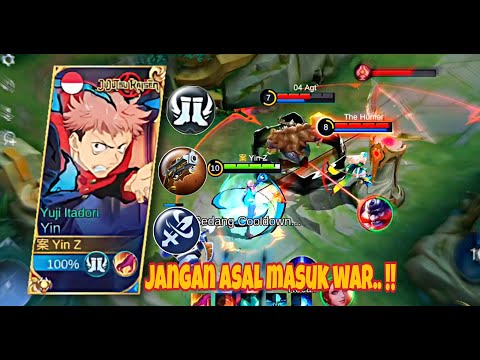 TIPS JAGO MASUK WAR EZ WIN | MUSUH AUTO MODAR - YIN HYPER GAMEPLAY 2023 | YIN BEST BUILD🔥