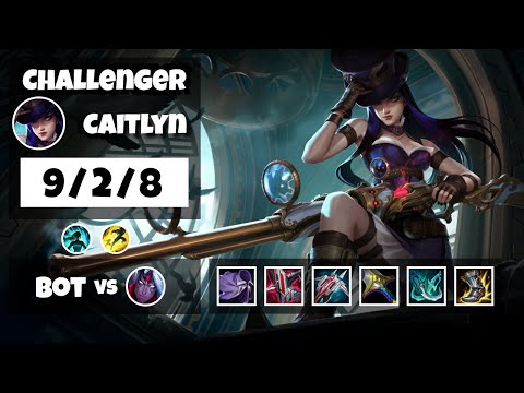 Caitlyn 11.11 Gameplay Challenger Replay Bot Lane - S11 (9/2/8) - NA