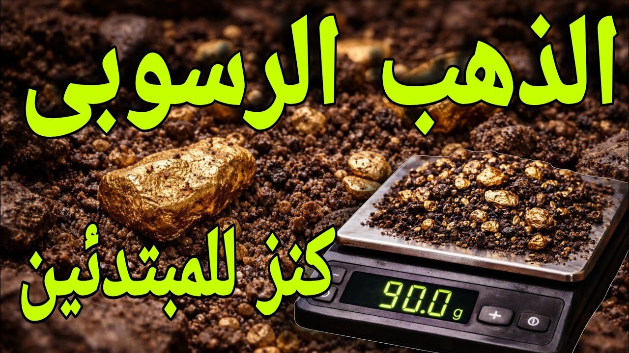 الذهب الرسوبي للمبتدئين كيف تجمع عشرات الجرامات يوميا