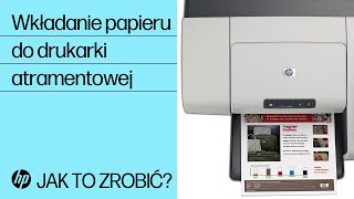 Wkładanie papieru do drukarki atramentowej