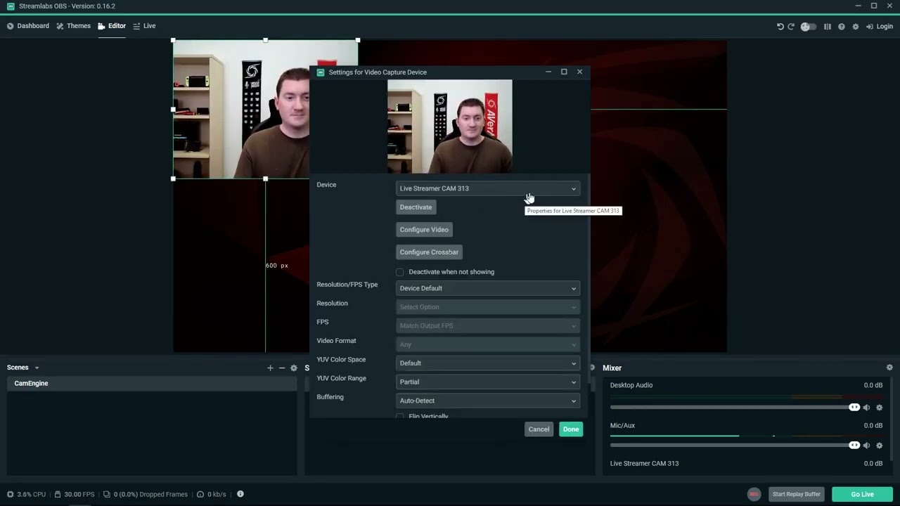 Веб-камера AVerMedia Live Streamer CAM 313 (40AAPW313ASF) video preview