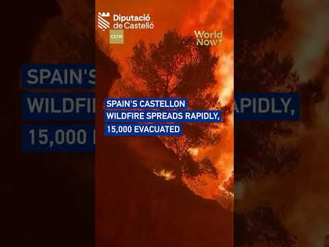 Spain's Castellon wildfire spreads rapidly, 15,000 evacuated