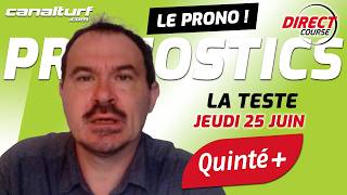 emission video des courses turf pmu du Jeudi 25 juin 2026
