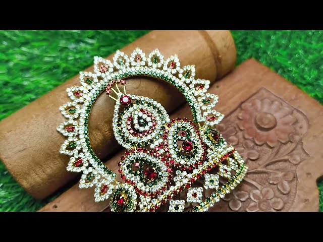 Krishna Crown - 3 inches Ear to Ear Dimension video