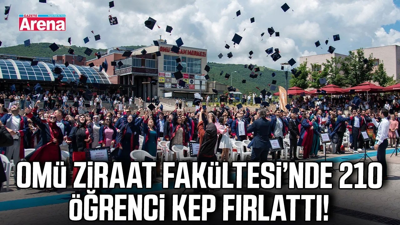 OMÜ Ziraat Fakültesi'nde mezuniyet heyecanı