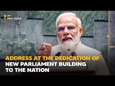 PM Modi’s address at the dedication of New Parliament Building to the Nation With English Subtitle

