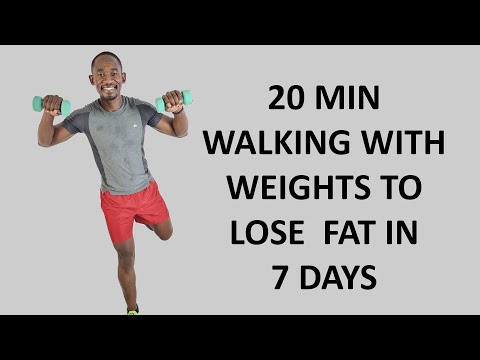 20 Minute Easy Walk at Home Exercise for Weight Loss 200 Calories
