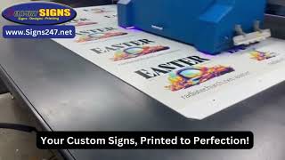 Watch Cutting & Printing Your Signs in Action!