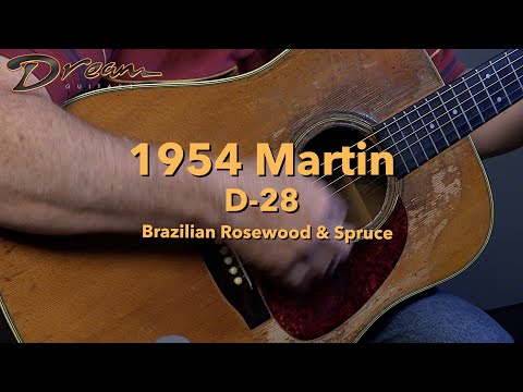 Dream Guitars - 1954 Martin D-28, Brazilian Rosewood & Spruce #vintageguitar #guitardemo
