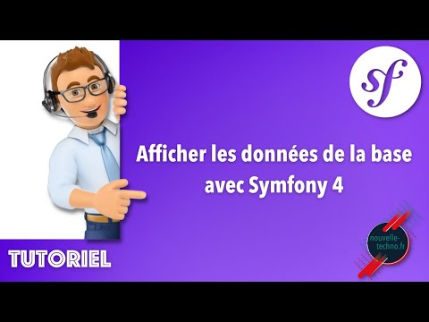 6 Afficher les données de la base avec Symfony 4
