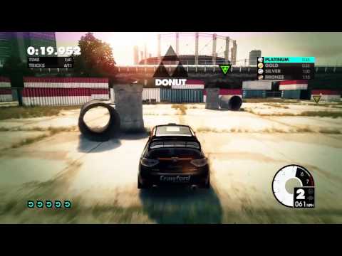 Dirt 3 Playthrough Part 24 - Gymkhana Sprint 1 - DC Compound