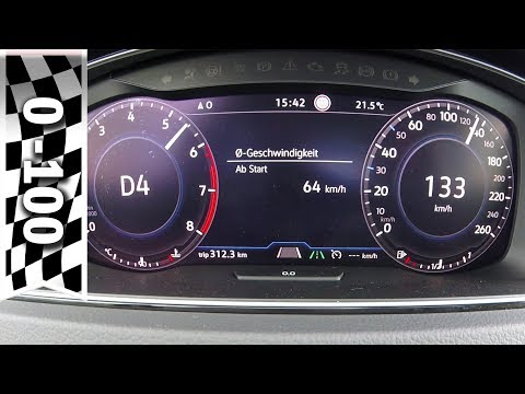 VW Golf 1.5 TSI (130 PS, DSG) Beschleunigung 0-100 km/h, Acceleration 0-60 mph