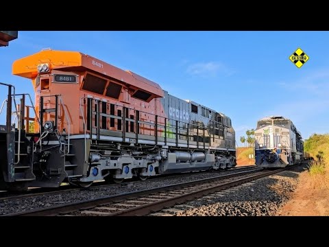 Trens em Santana da Ponte Pensa (SP) – Nova Locomotiva ES44 da Arauco 