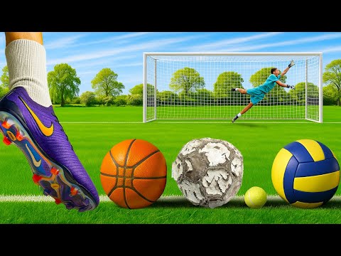 Scoring 1 AMAZING Goal with every MULTI BALL (Football)