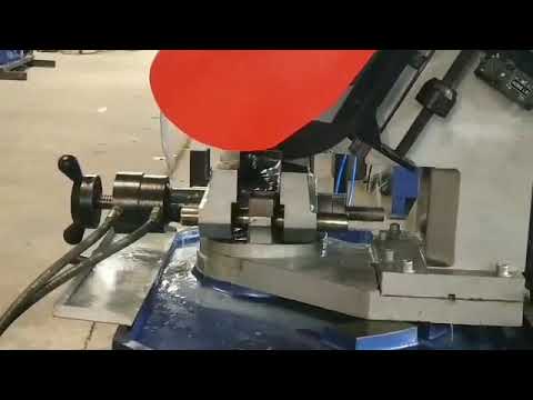 JE 375 Slant Head Hydraulic Semi Automatic Pipe Cutting Machine