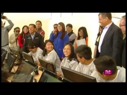 Presidente Rafael Correa  inauguró  UEM en Victoria del Portete.