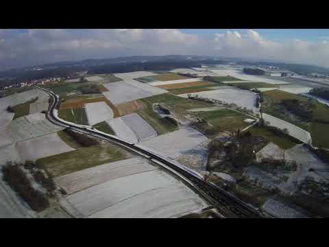 Gräfenberg mit Steinbruch - Drohnenflug Hubsan