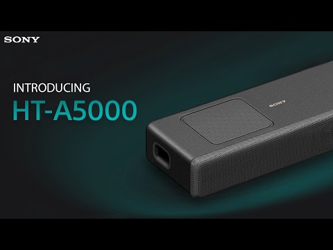 Introducing the Sony HT-A5000 5.1.2ch Dolby Atmos® / DTS:X® Soundbar with Spatial Sound Mapping