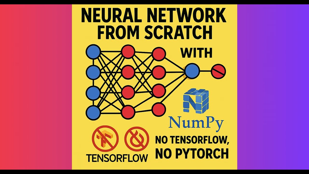 Made a short video walking through the entire build from data preprocessing and weight initialization to forward & backward propagation and training: