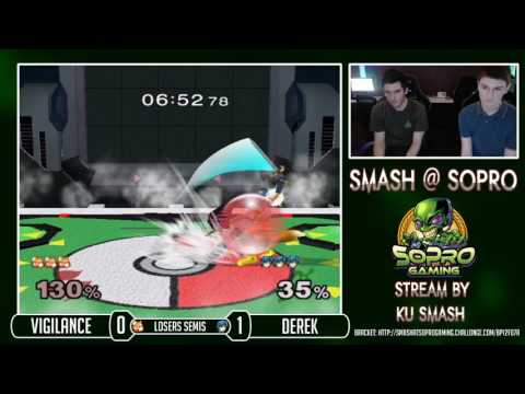SoPro 34 SSBM - Vigilance (Fox) Vs. Derek (Marth) Losers Semis
