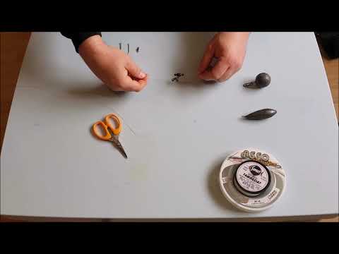 How to tie an up and over pulley, sea fishing rig - great for rays and smoothhound