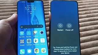 How to restart huawei y9 without power button