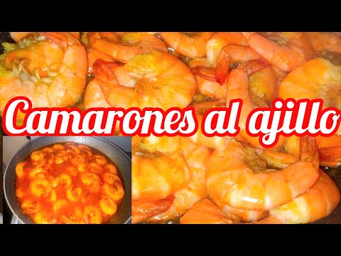 CAMARONES  AL  AJILLO CON SALSA DE TOMATE 🍅