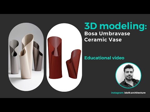 3D Modeling Bosa Umbravase Ceramic Vase