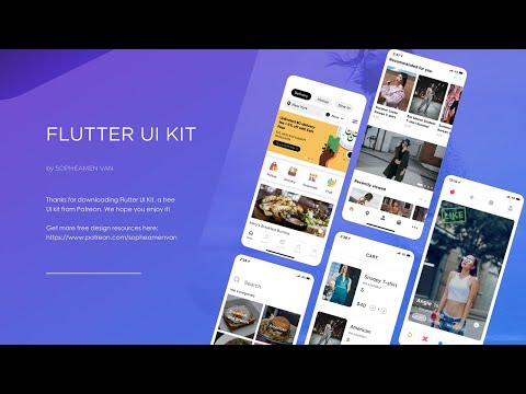 Flutter UI Kit - UberEats Clone - E-commerce - Tinder Clone Demo