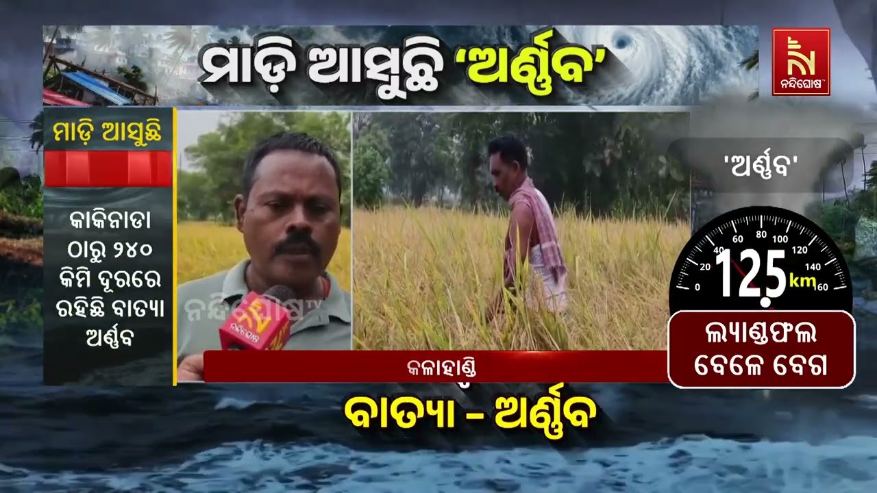Cyclone Arnab Worries Kalahandi Farmers | Fear of Crop Damage During Harvest Season