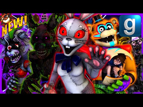 Gmod FNAF | Review | Brand New DrGBase FNAF: Security Breach Nextbots!