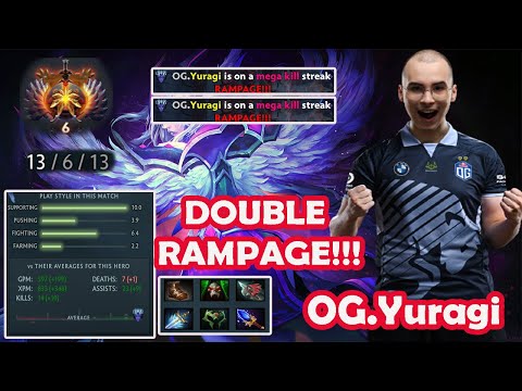 OG.YURAGI [ Vengeful Spirit ] DOUBLE RAMPAGE !!! [ OG VS NIGMA] DOTA 2